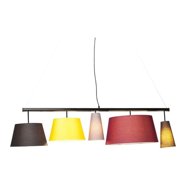 Lampada a sospensione colorata Parecchi, lunghezza 140 cm - Kare Design