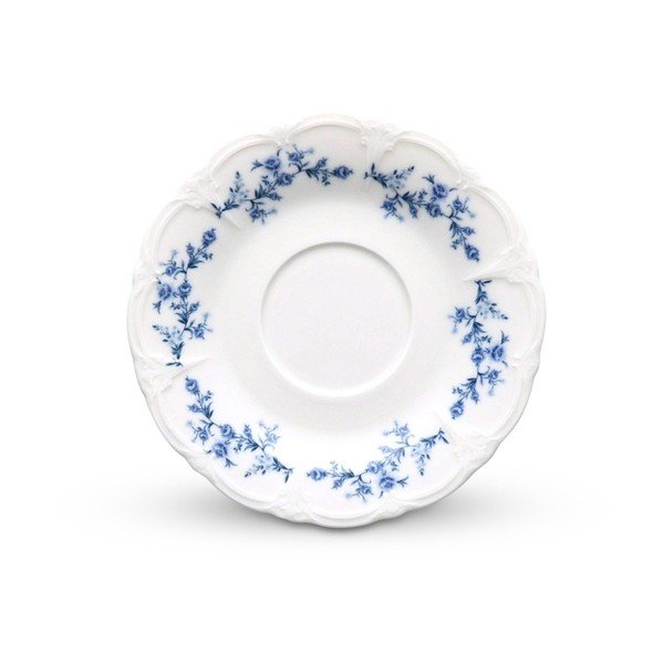 Piattino bianco/blu in porcellana ø 16,5 cm Retro – BonBistro