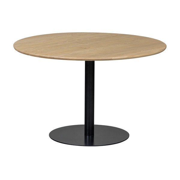 Tavolo da pranzo rotondo con piano in rovere massiccio ø 120 cm Tablo – WOOOD