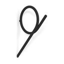 Gancio da parete nero in metallo Tuba L – Spinder Design