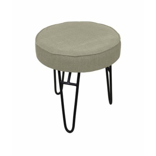 Sgabello verde con rivestimento in tessuto Kruk - HSM collection-image-2