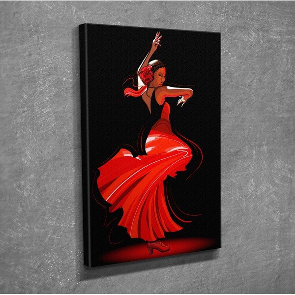 Pittura murale su tela Tango, 30 x 40 cm - Wallity-image-2