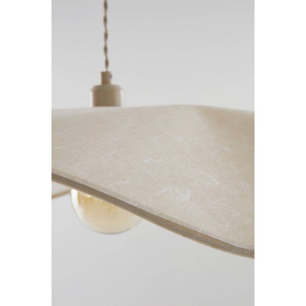 Lampadario color crema in carta ø 70 cm Monchi – Jotex-image-3