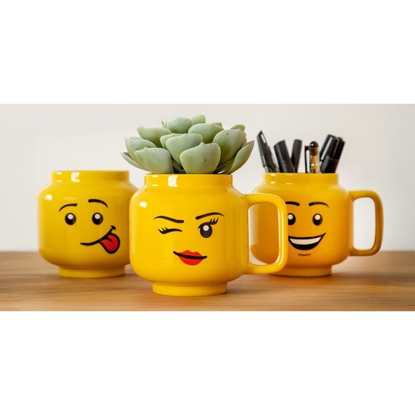 Tazza per bambini in ceramica gialla 255 ml Head - LEGO®-image-1