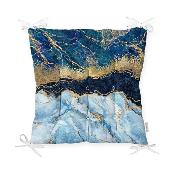 Cuscino per sedia Blue Marble, 40 x 40 cm - Minimalist Cushion Covers
