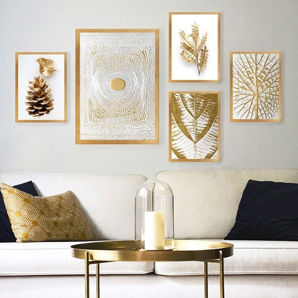 Set di 5 quadri 34x44 cm - Wallity-image-1