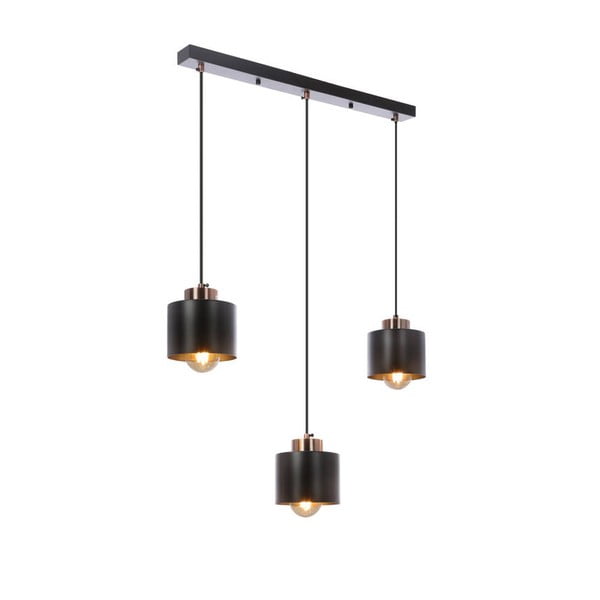 Lampada a sospensione in metallo nero 12x64 cm Olena - Candellux Lighting-image-1