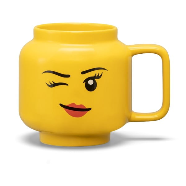 Tazza per bambini in ceramica gialla 530 ml Head - LEGO®