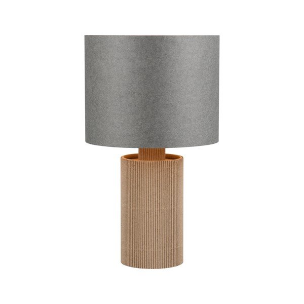 Lampada da tavolo grigio-beige (altezza 28 cm) Canio - Trio-image-1