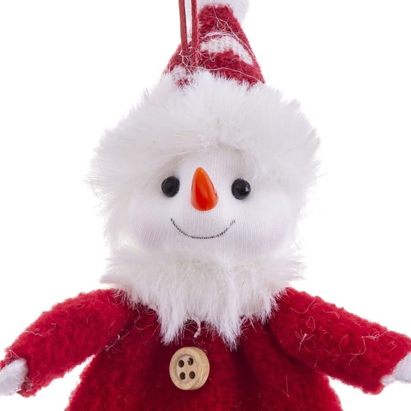 Decorazione per albero di natale in tessuto 17 cm Snowman – Casa Selección-image-1
