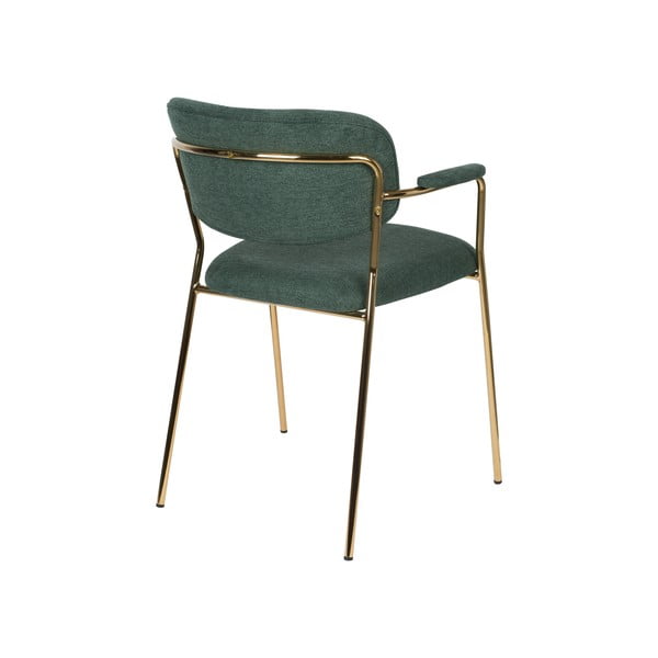 Sedie da pranzo verde scuro in un set di 2 Jolien - White Label-image-4