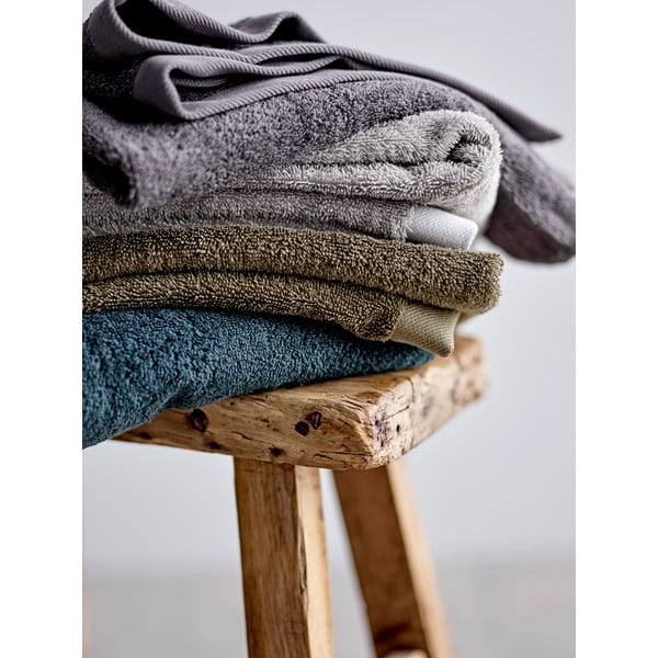 Asciugamano in spugna di cotone verde oliva, 100 x 50 cm Comfort Organic - Södahl-image-2