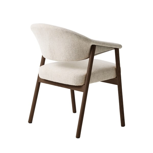 Set di sedie da pranzo color crema in rovere massiccio con braccioli 2 pz Elk – Unique Furniture-image-4