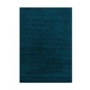 Tappeto blu scuro in lana tessuto a mano 120x170 cm Textured Wool Border – Flair Rugs