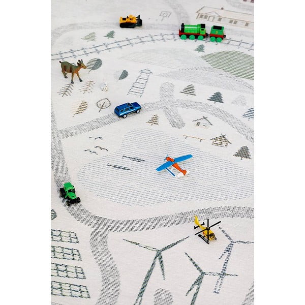 Tappeto bianco reversibile per bambini , 140 x 200 cm Ülejõe - Narma-image-1