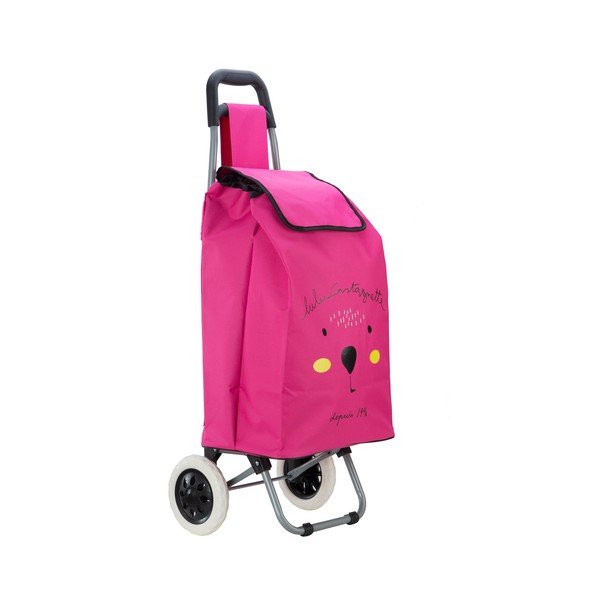 Borsa spesa rosa con ruote Lulucastagnette Cosette, 37 l - LULUCASTAGNETTE-image-4
