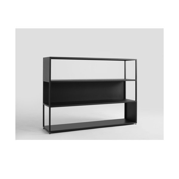 Libreria in metallo nero 150x110 cm Hyller - CustomForm-image-4