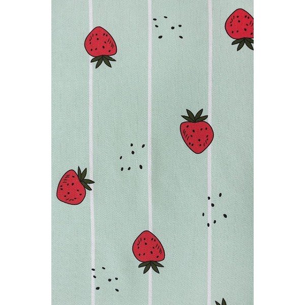 Copriletto in cotone color menta 170x230 cm Strawberry - Mila Home-image-1