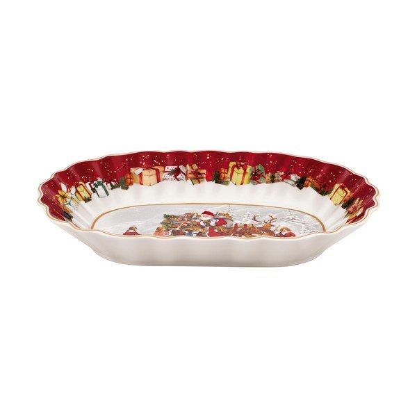 Piatto da portata in porcellana con motivo natalizio Villeroy & Boch, 30 x 19,8 cm - Villeroy&Boch-image-2