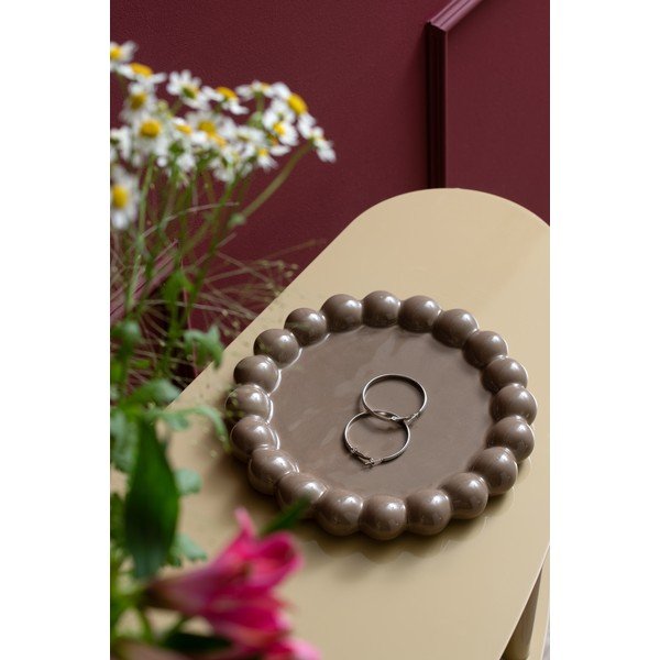 Vassoio decorativo in ceramica ø 20 cm Cadiz Dotty – PT LIVING-image-1