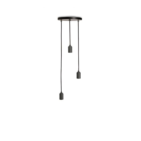 Lampadario con intensità regolabile in grigio scuro ø 25 cm Triple Pendant – tala