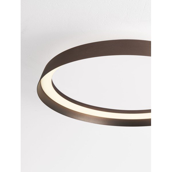 Plafoniera LED marrone in alluminio con intensità regolabile Ormi – Nova Luce-image-2