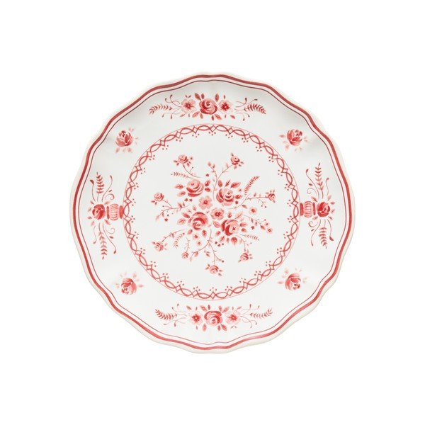 Piatto da dolce rosso/bianco in gres ø 17 cm Vila – Costa Nova