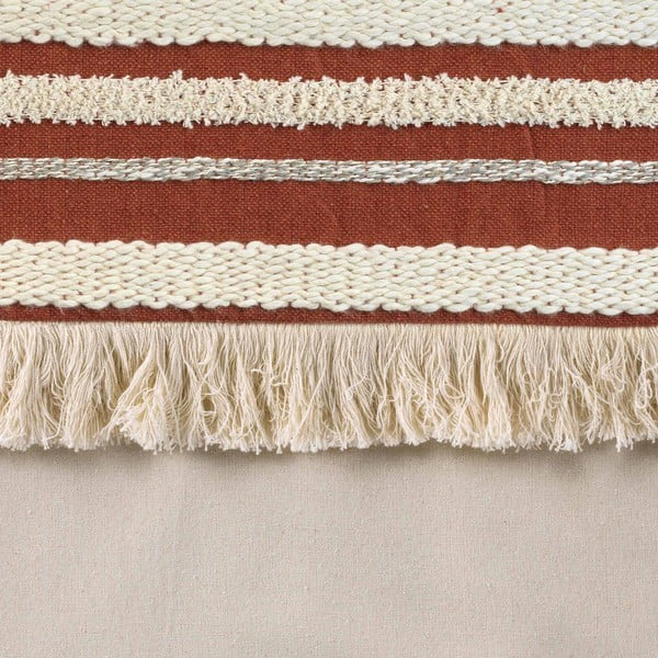 Tenda color mattone e di colore naturale in cotone 140x240 cm Atlas – douceur d'intérieur-image-3