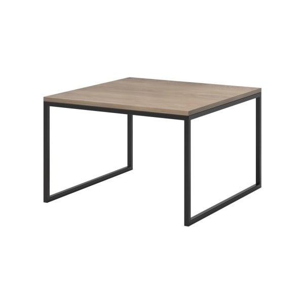 Tavolino beige con gambe nere Eco, 70 x 45 cm - MESONICA