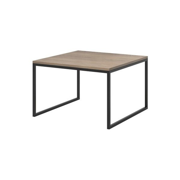 Tavolino beige con gambe nere Eco, 70 x 45 cm - MESONICA