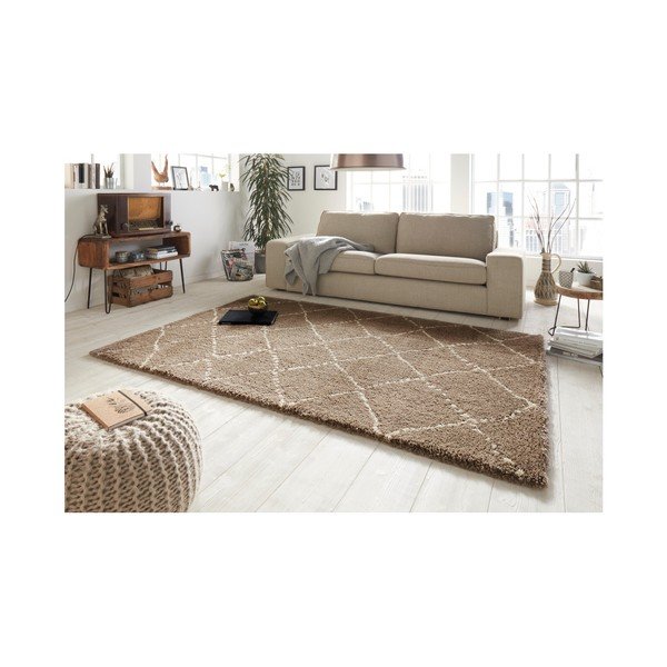 Hnědý koberec Mint Rugs Allure Ronno Brown Creme, 200 x 290 cm-image-3