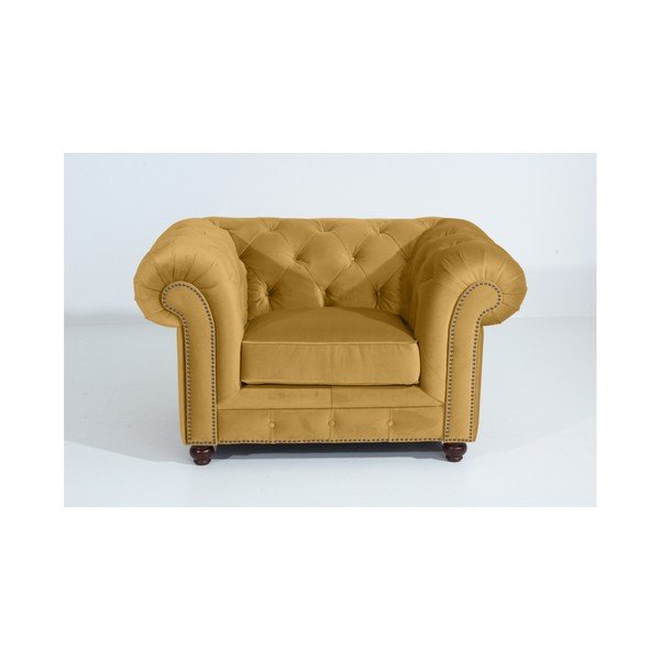 Poltrona gialla Orleans Velvet - Max Winzer
