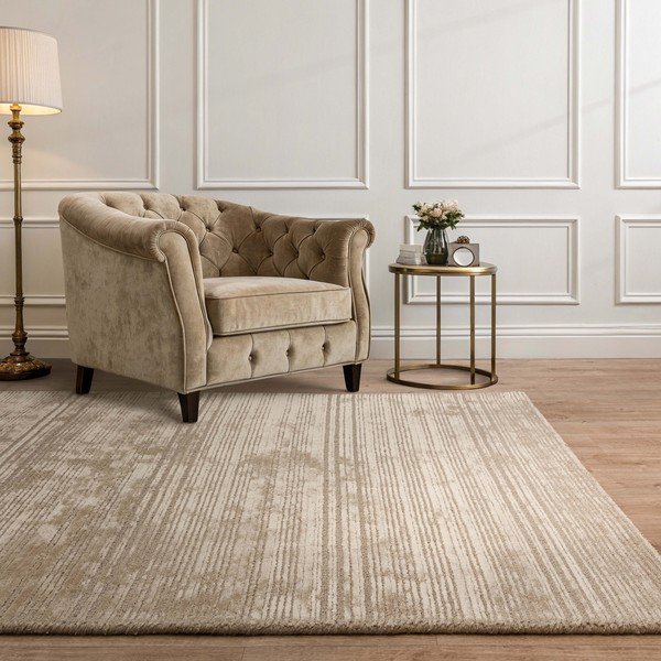Tappeto beige tessuto a mano con lana 200x290 cm Henley Sand - Asiatic Carpets-image-1