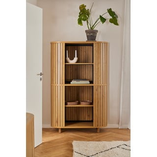 Libreria effetto rovere in colore naturale 100x160x40 cm Colima - Actona