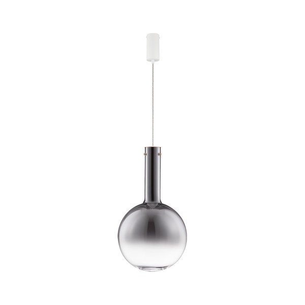 Lampadario LED grigio in vetro con intensità regolabile ø 30 cm Nostos – Nova Luce
