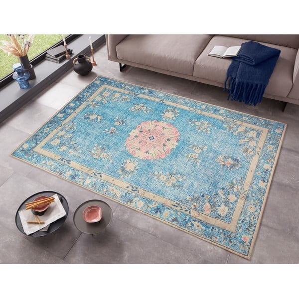 Tappeto blu 150x80 cm - Ragami-image-1