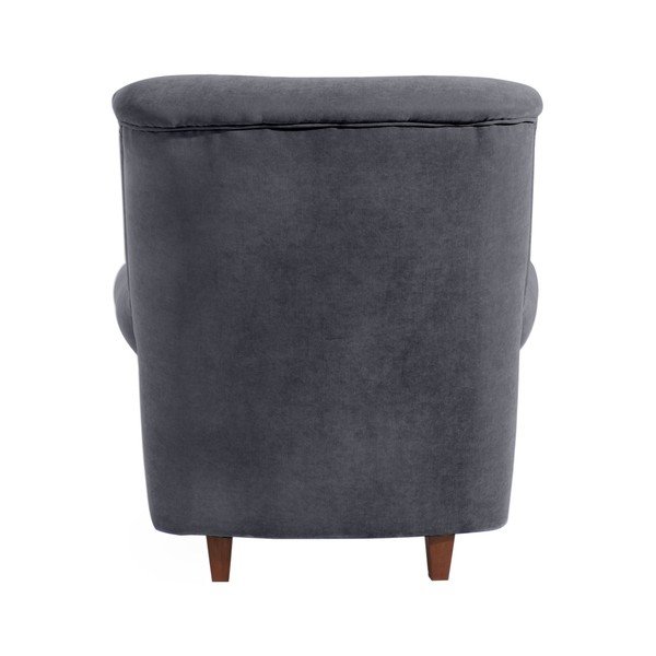 Poltrona grigio antracite Vicky Velor - Max Winzer-image-1