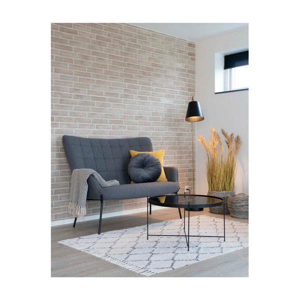 Divano grigio 128 cm Glasgow - House Nordic-image-3