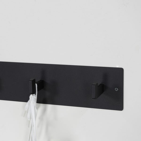 Attaccapanni da parete nero in metallo 70 cm Leatherman – Spinder Design-image-4