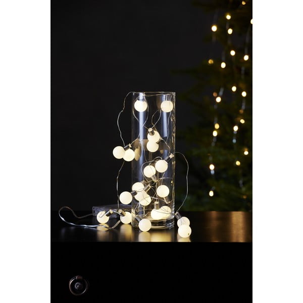 Catena luminosa con alimentazione a batteria numero lampadine 20 pz lunghezza totale 300 cm Mini Glow – Star Trading-image-1