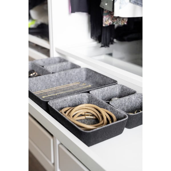 Set di 7 organizer grigi - Wenko-image-1