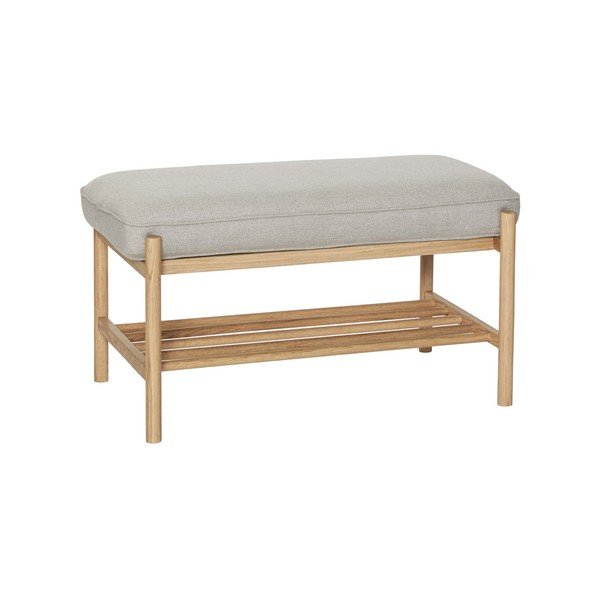 Panca con base in rovere Kindly - Hübsch