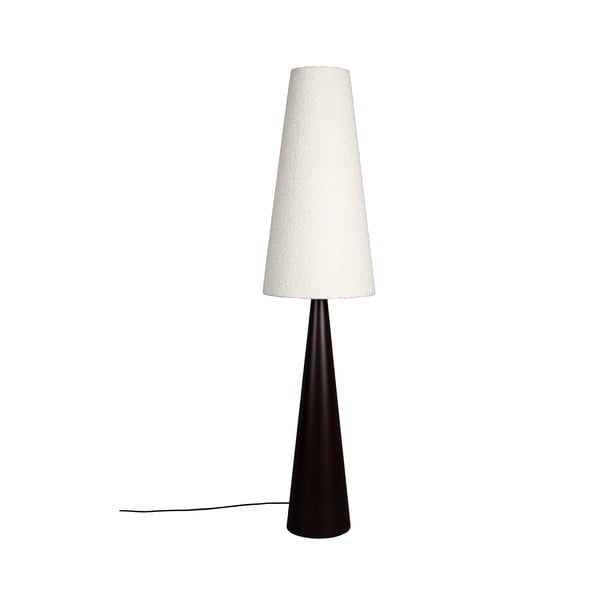 Lampada da terra dimmerabile in bianco e nero con paralume in tessuto (altezza 166 cm) Miki - Dutchbone