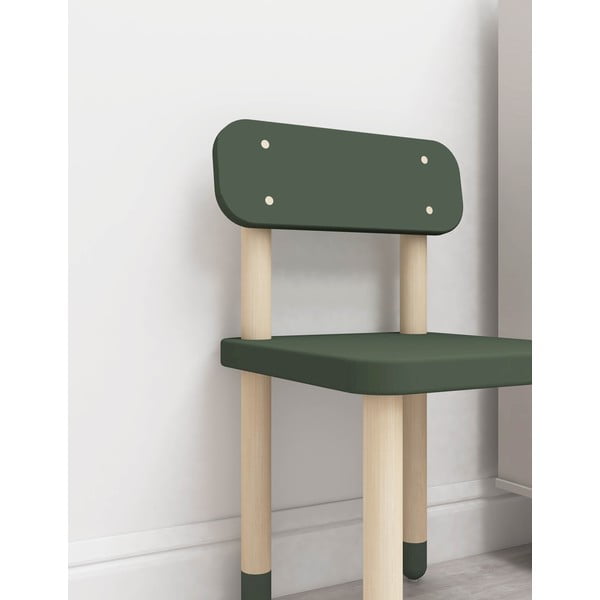 Sedia per bambini verde Dots - Flexa-image-1