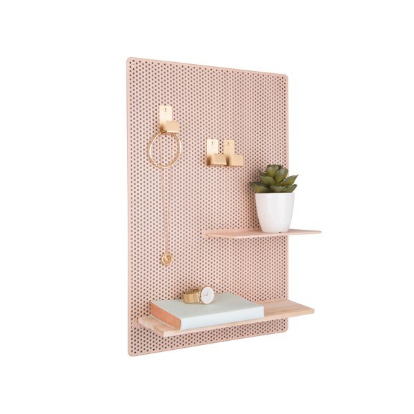 Bacheca in metallo marrone sabbia , 34,5 x 52,5 cm Perky - PT LIVING-image-3