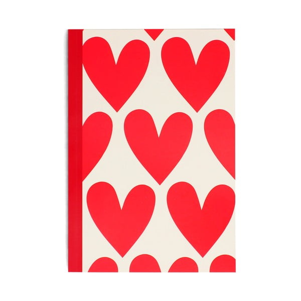 Quaderno 60 pagine formato A5 Hearts - Rex London