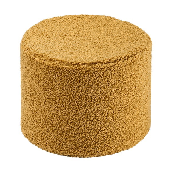 Pouf per bambini marrone con rivestimento in bouclé – Wigiwama