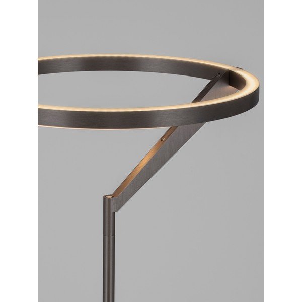 Lampada da terra LED argentata in alluminio con intensità regolabile (altezza totale 168 cm) Tilia – Nova Luce-image-3