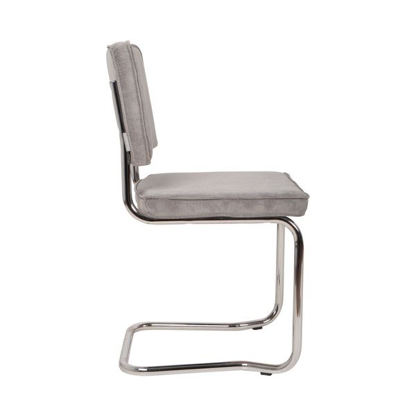 Sedie da pranzo in set grigie in imbottito a dondolo 2 pz Ridge Kink Rib – Zuiver-image-3