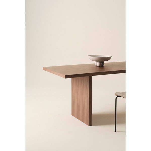 Tavolo da pranzo con effetto noce 90x210 cm Aspelund – Jotex-image-2